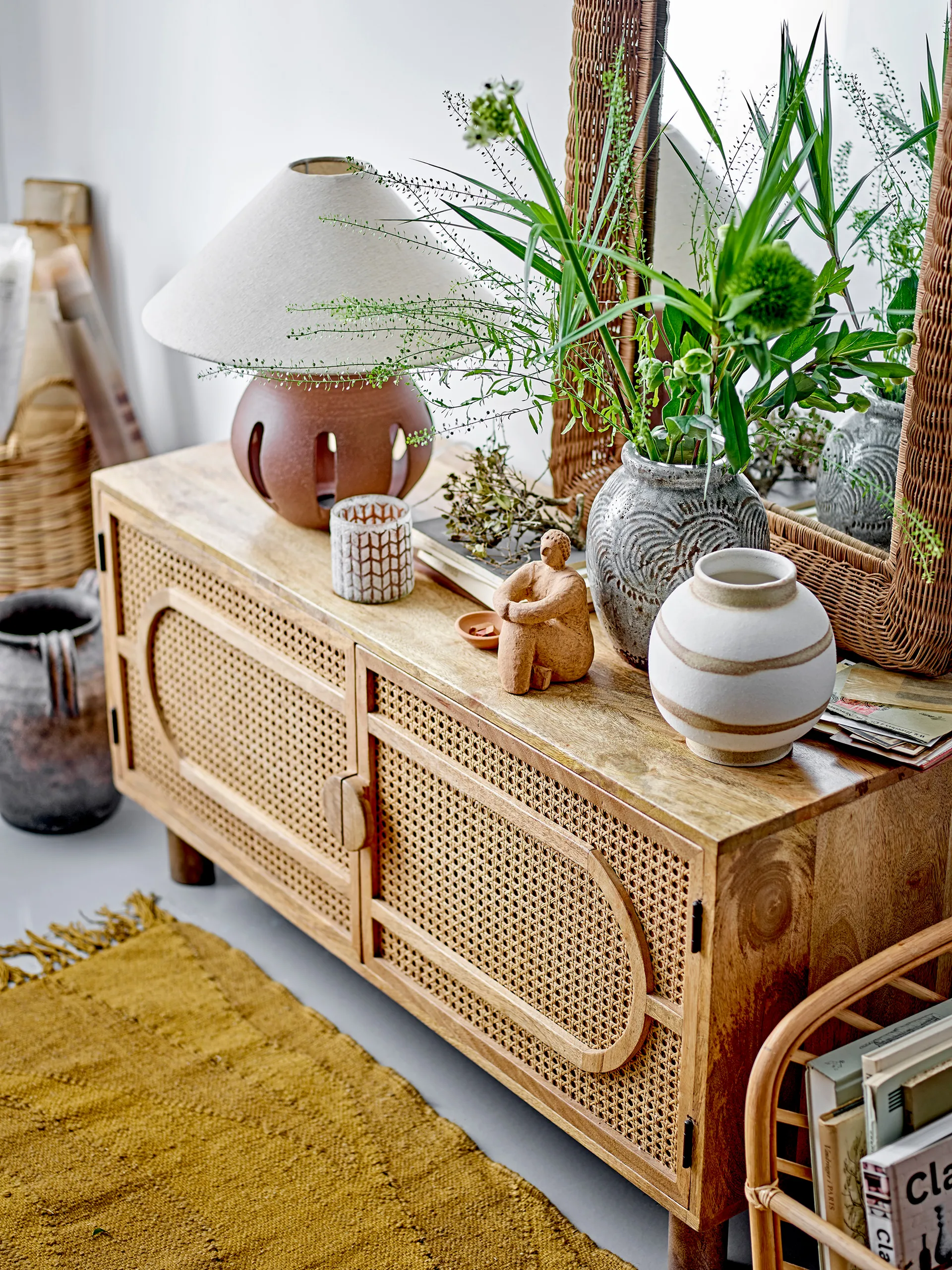 Liana tafellamp Ø40,5x40,5 cm, Brown Bloomingville