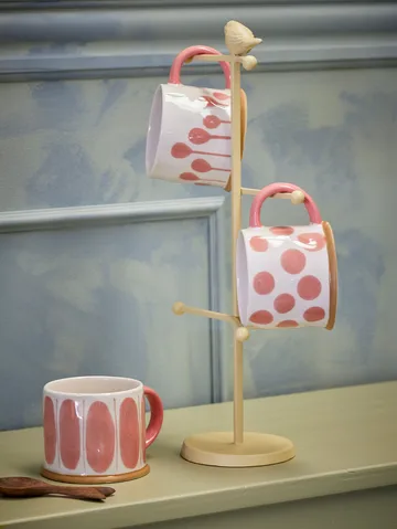 Linora mok 45 cl 3-pack - Roos - Bloomingville