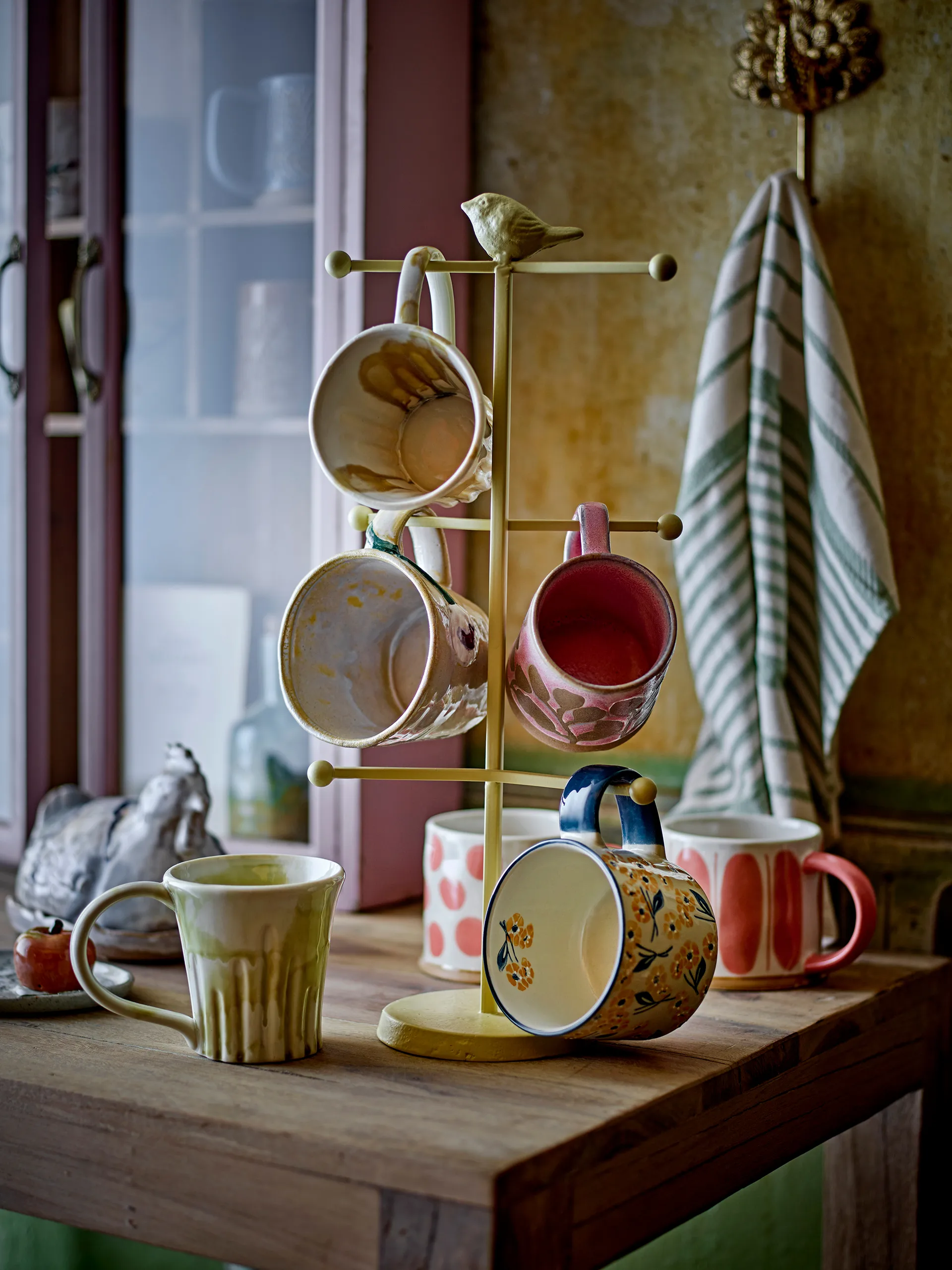 Linora mok 45 cl 3-pack, Roos Bloomingville