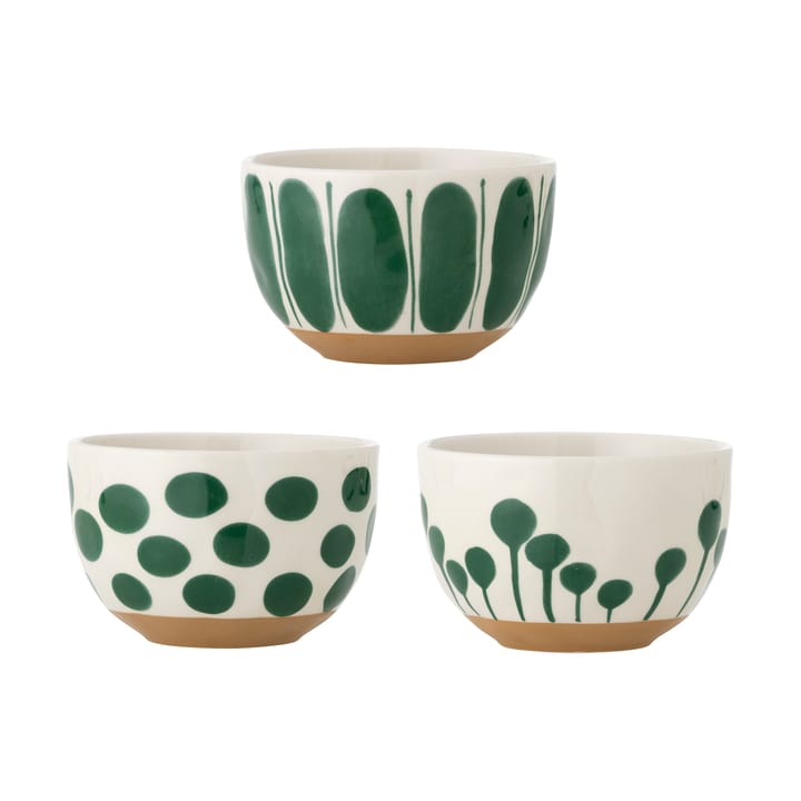 Linora schaal 58 cl 3-delig - Groen - Bloomingville