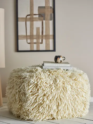 Lomba poef - Natuur, 80x45x80 cm - Bloomingville