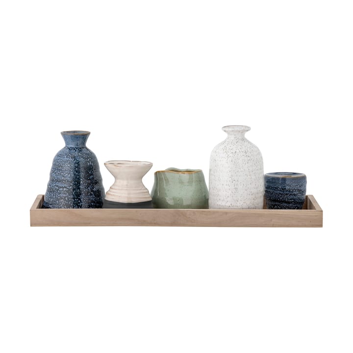 Longo plateau met waxinelichthouders 42 cm, Blue Bloomingville
