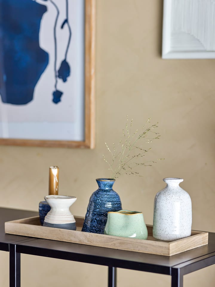 Longo plateau met waxinelichthouders 42 cm, Blue Bloomingville