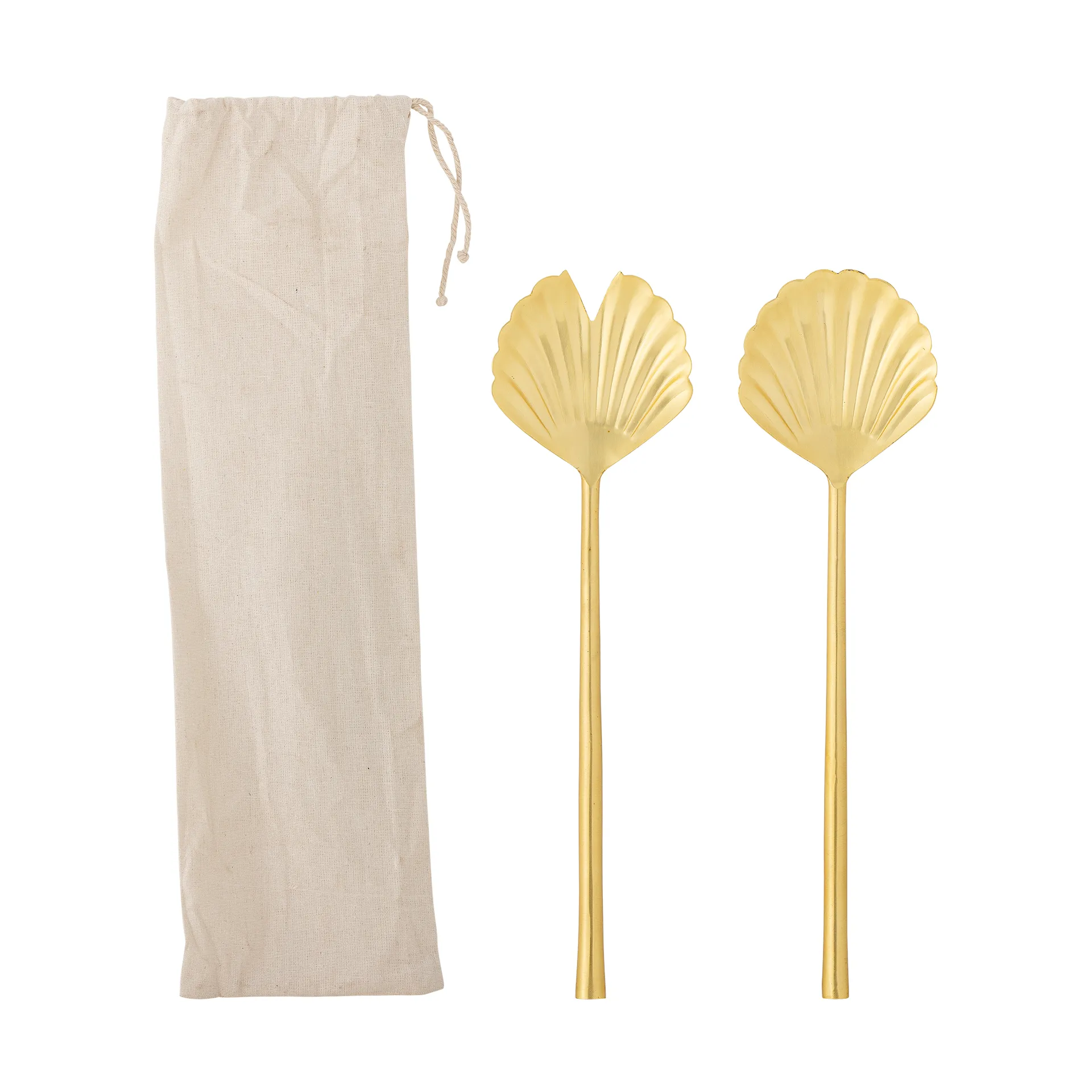 Loreta saladebestek 2-delig, Goud Bloomingville