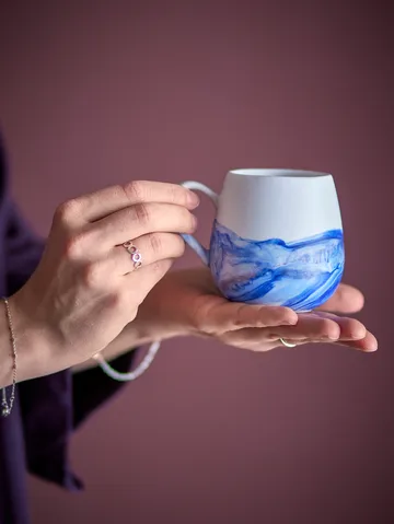 Lyre kop 4-pack - Blauw - Bloomingville