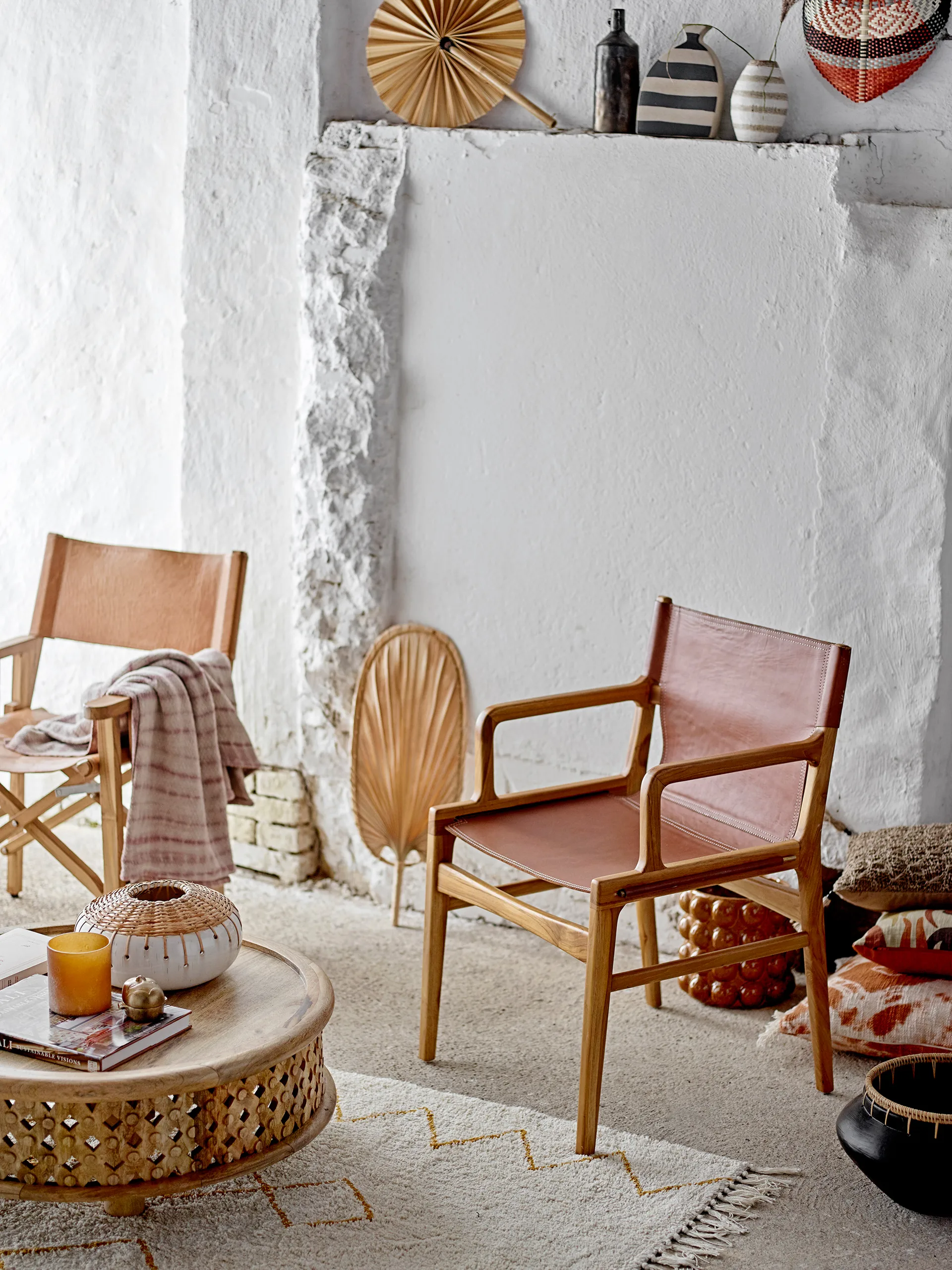 Macha waxinelichtjeshouder/vaas Ø10 cm, Bruin Bloomingville