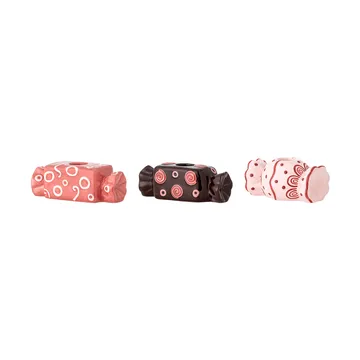 Maiano kandelaar - Roos, 3 delen, 12 cm - Bloomingville