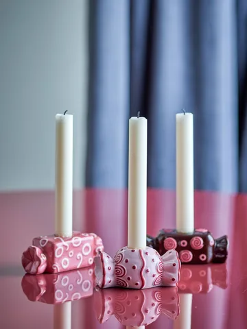Maiano kandelaar - Roos, 3 delen, 12 cm - Bloomingville
