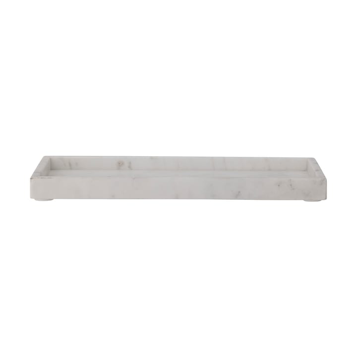 Majsa decoratieplateau 18x38 cm - White marble - Bloomingville