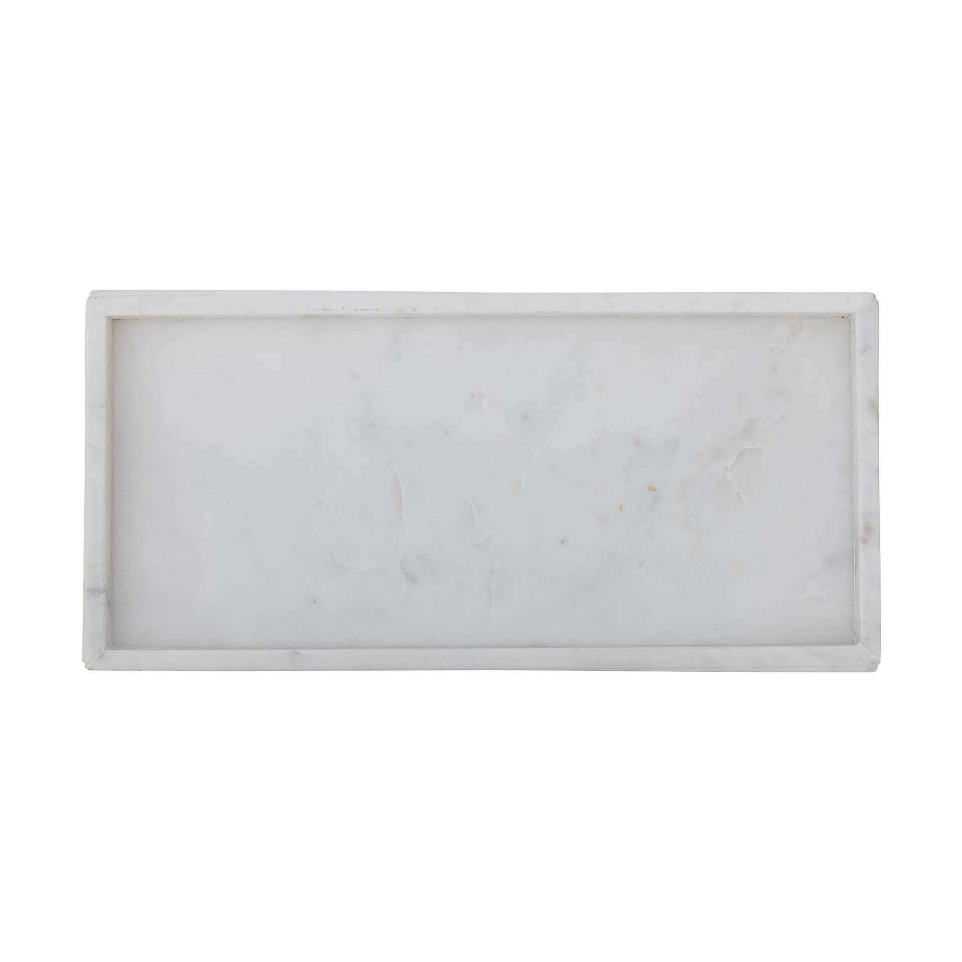 Majsa decoratieplateau 18x38 cm, White marble Bloomingville