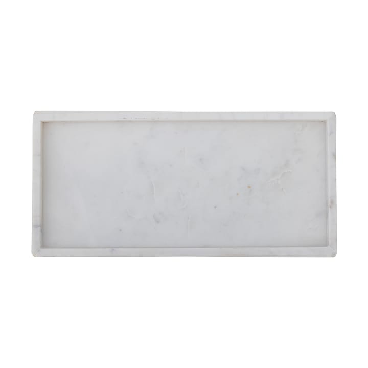 Majsa decoratieplateau 18x38 cm, White marble Bloomingville