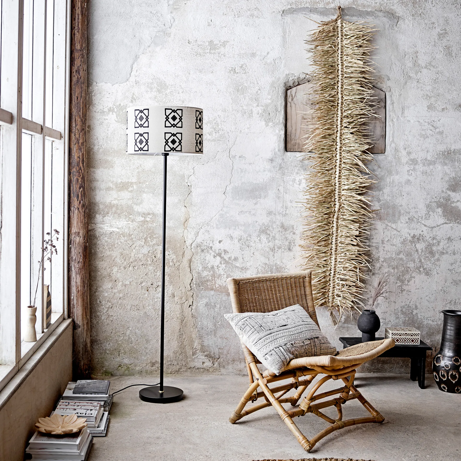 Malic vloerkleed Ø150 cm, Natuur Bloomingville