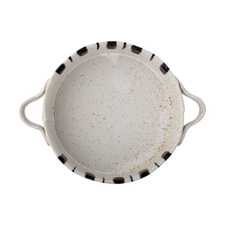 Marita ovenschaal Ø21 cm, Zwart-wit Bloomingville