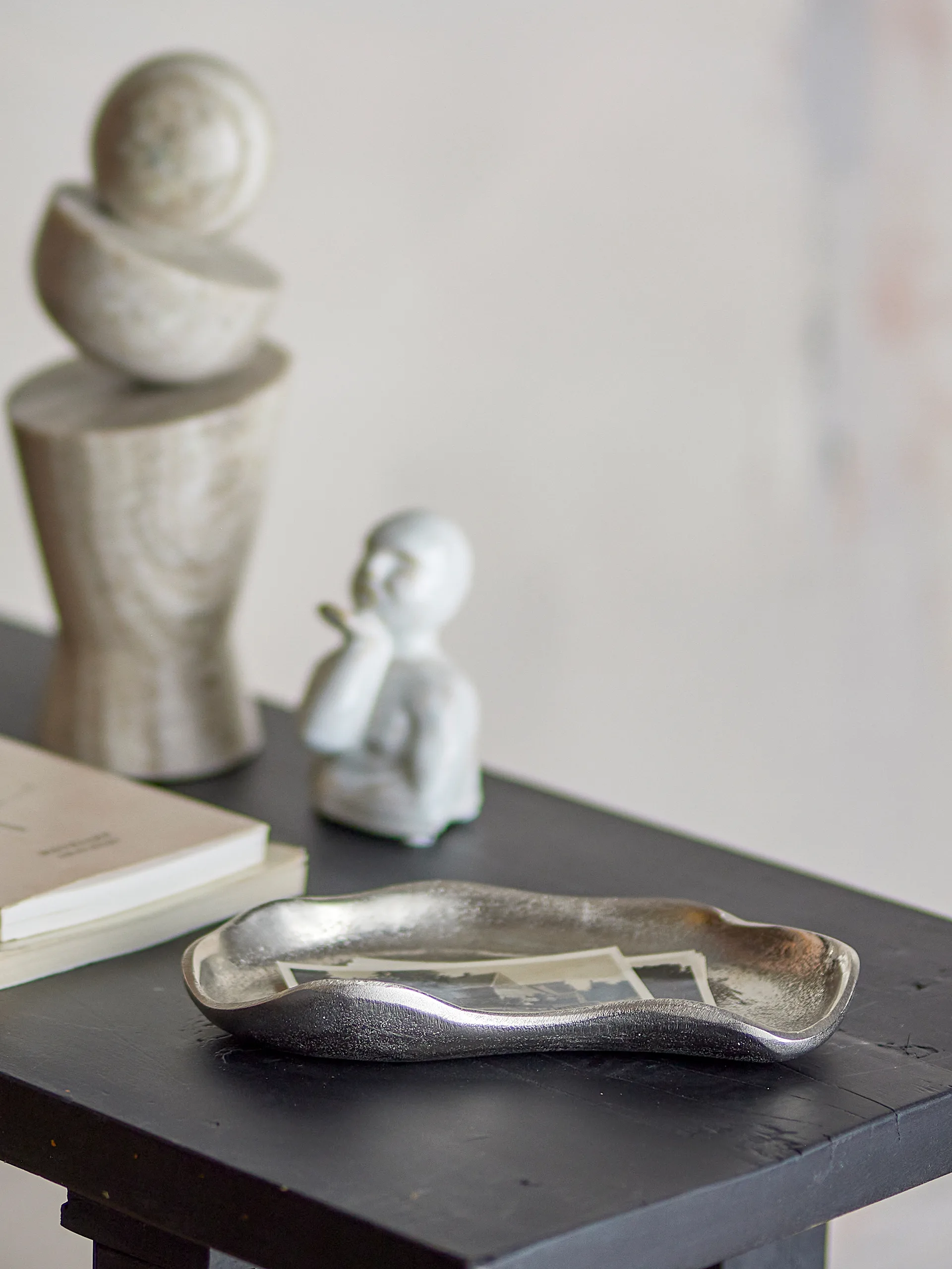 Marlice decoratieschaal 12x20 cm, Zilverkleurig Bloomingville