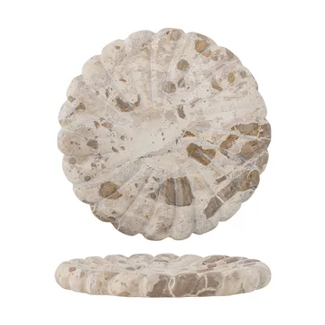 Marlie dienblad marmer Ø22,5 cm - Natuur - Bloomingville