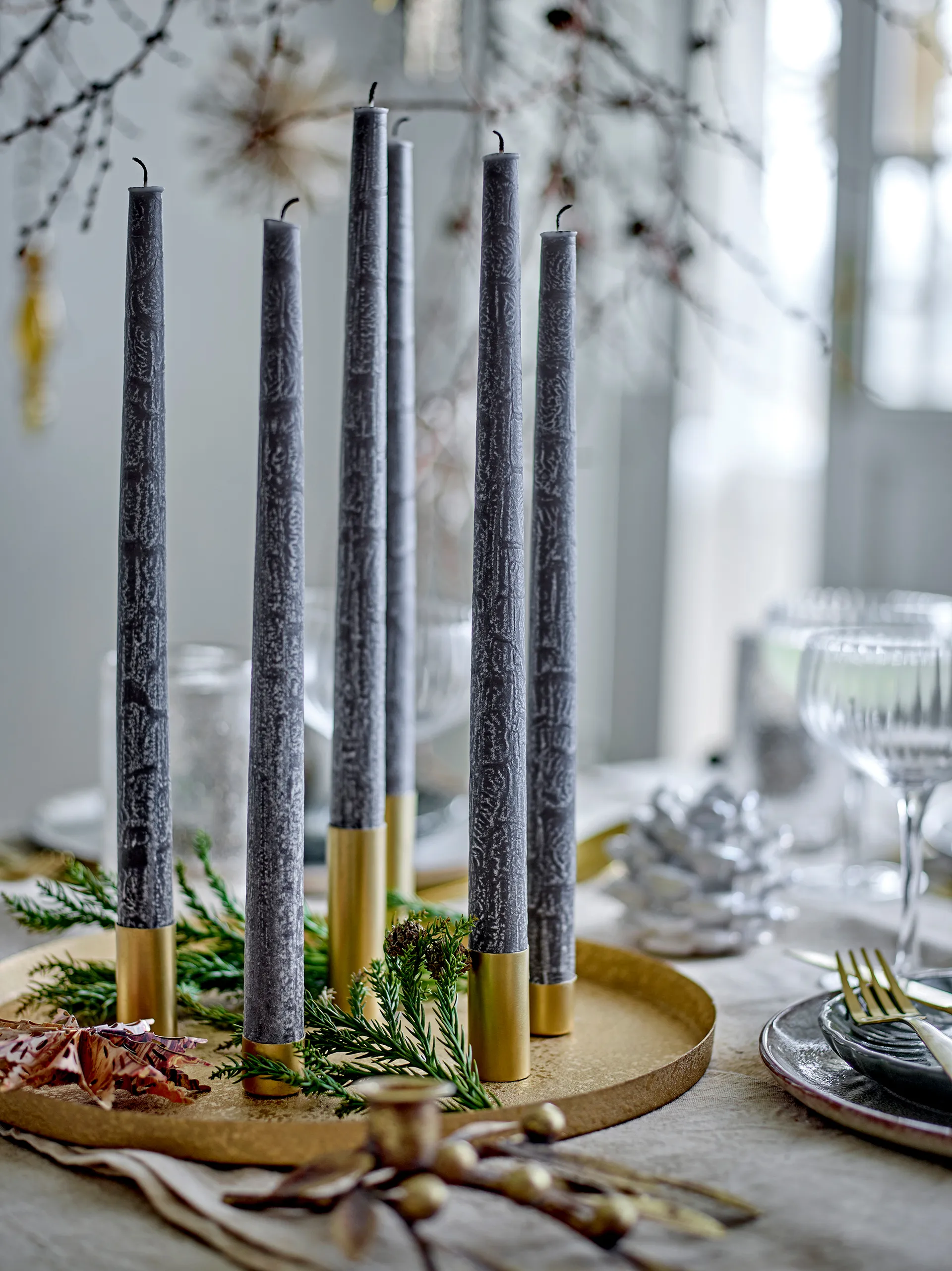 Maxime adventskandelaar Ø30 cm, Goud Bloomingville