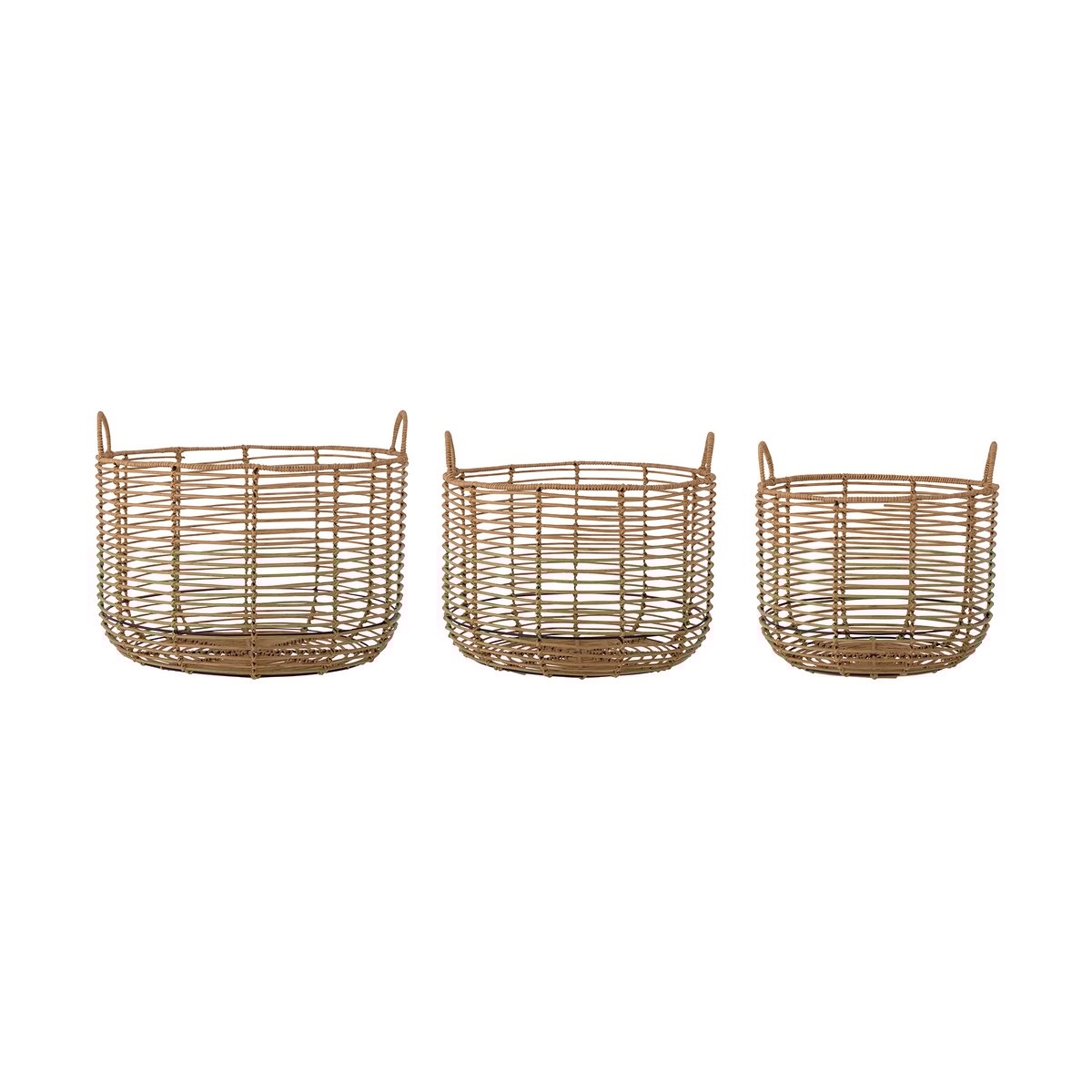 Bloomingville Mekkel opbergmand 3 stuks Natuur | Scandinavisch Interieur | Opbergmanden | Bruin