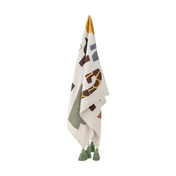 Memmo katoenplaid 160x130 cm - Natuur - Bloomingville