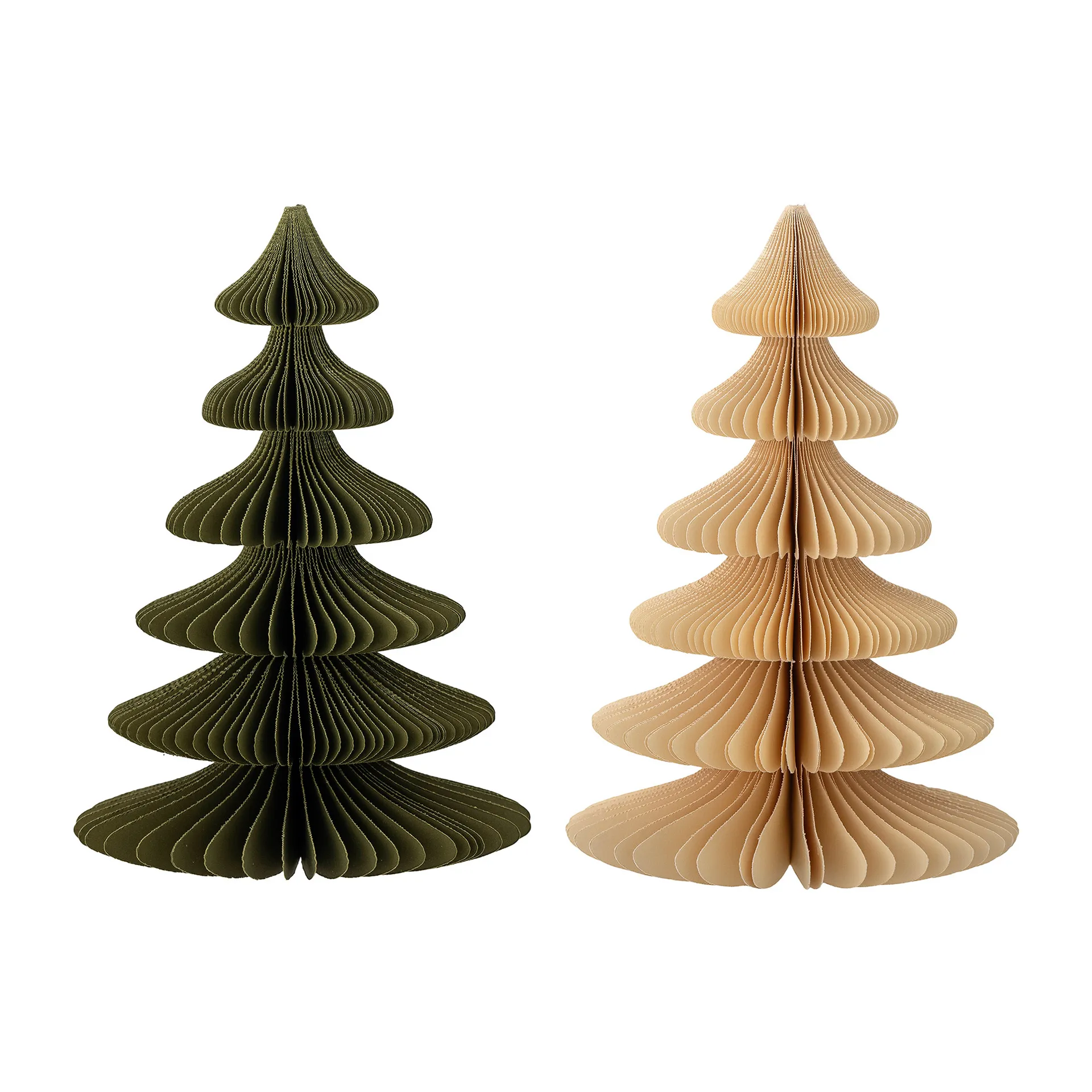 Milan decoratie kerstboom 2-pack 22,5 cm, Green Bloomingville