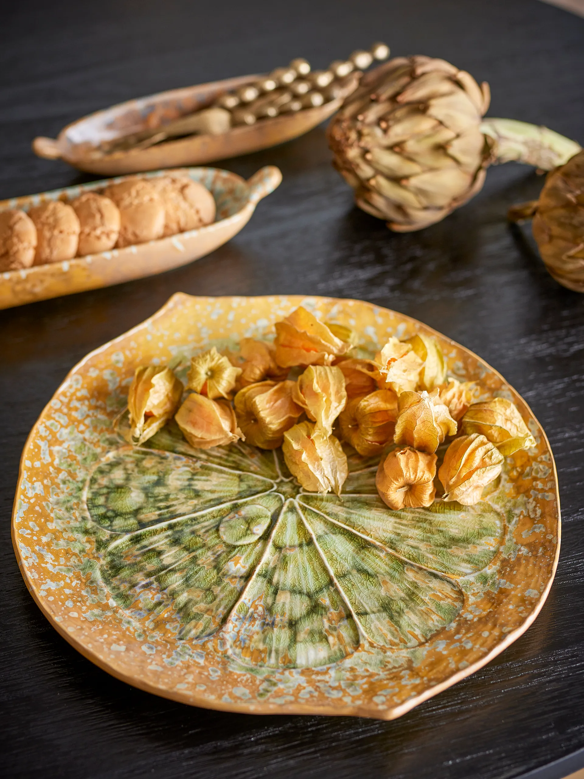 Milani serveerschaal Ø30 cm, Groen Bloomingville