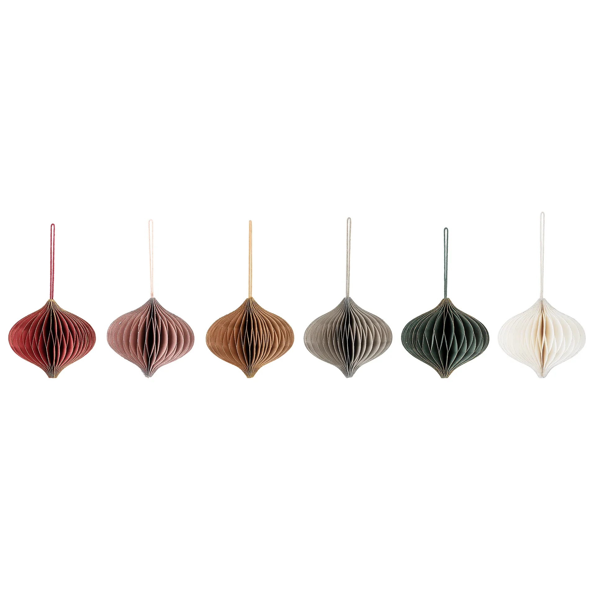 Milay kersthanger 9 cm 6-delig, Multi Bloomingville