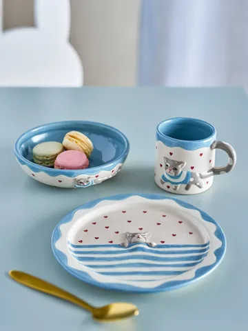 Mille serviesset - Katten, 3-delig - Bloomingville