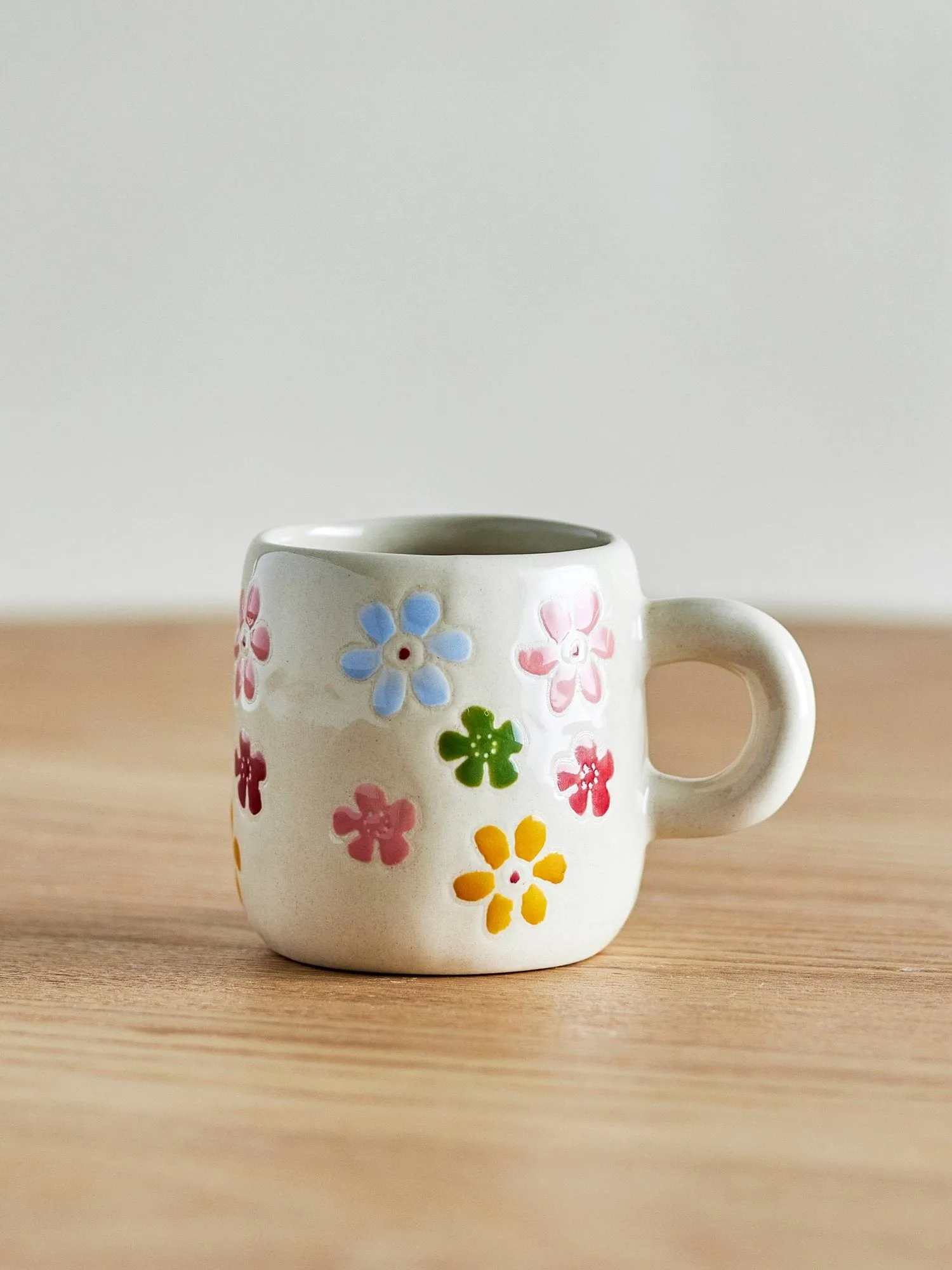 Millie kop 11 cl, Wit, bloemen Bloomingville