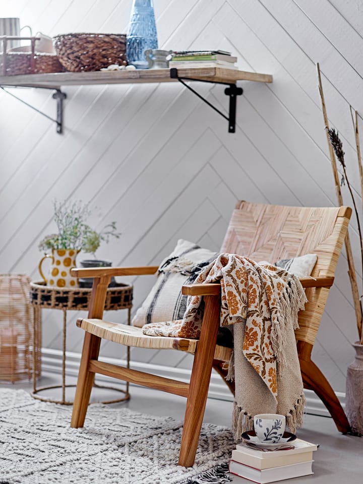 Mills loungestoel rotan, Bruin Bloomingville