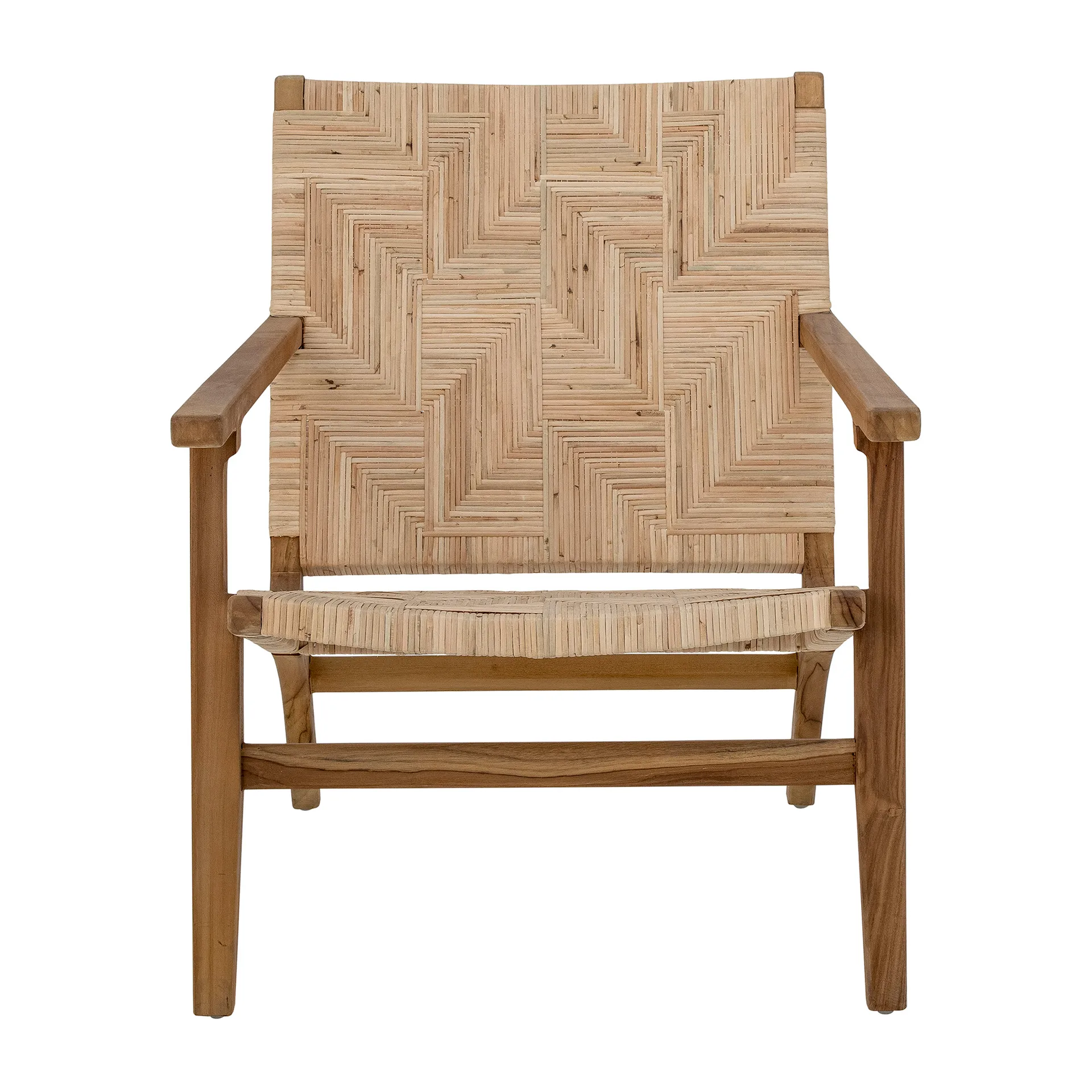Mills loungestoel rotan, Bruin Bloomingville