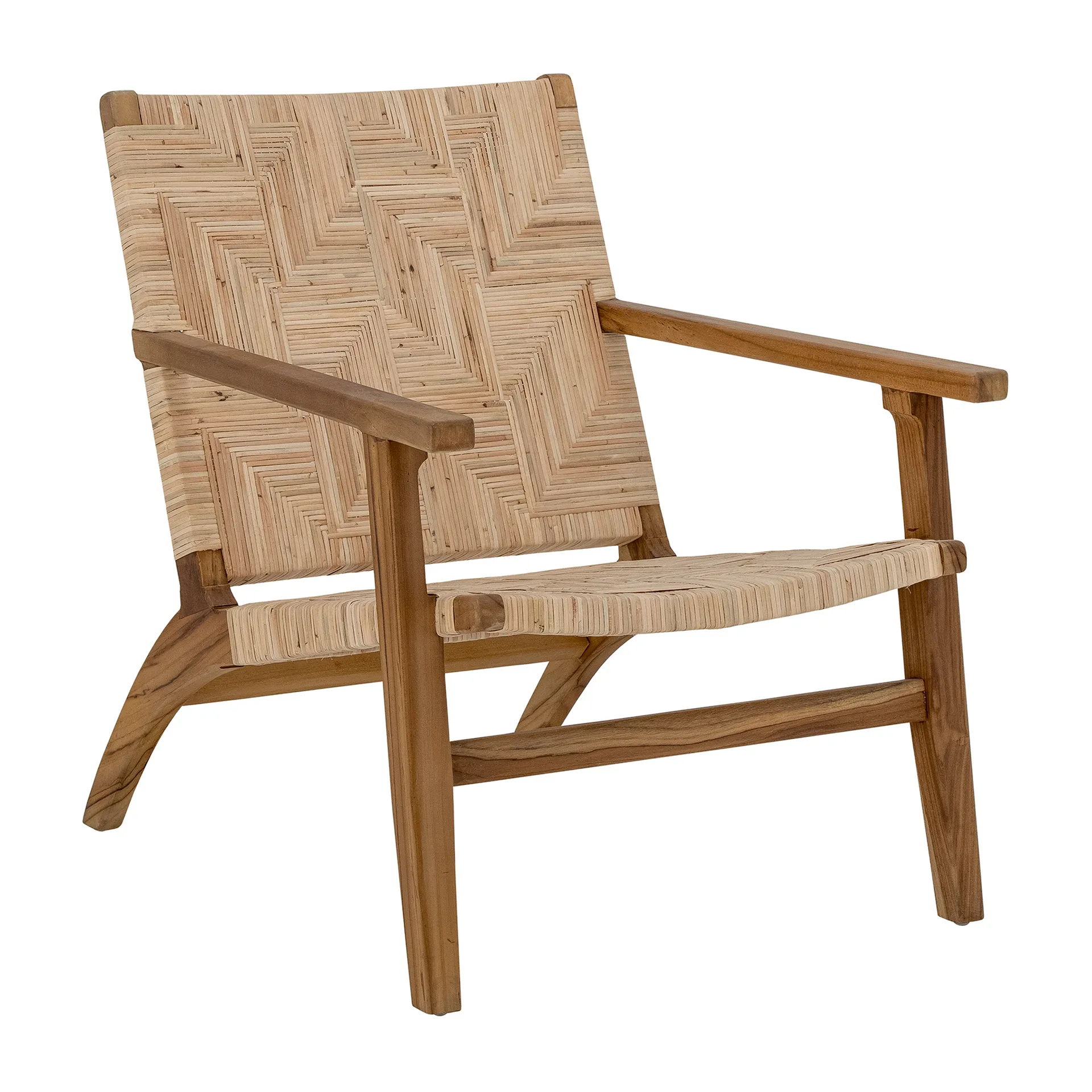 Mills loungestoel rotan, Bruin Bloomingville