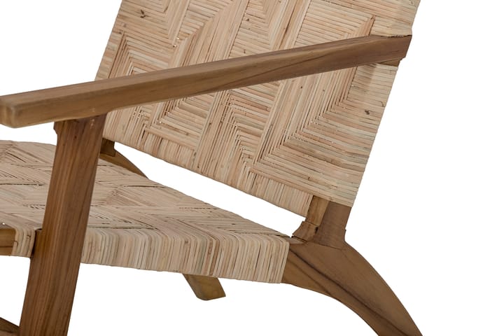 Mills loungestoel rotan, Bruin Bloomingville