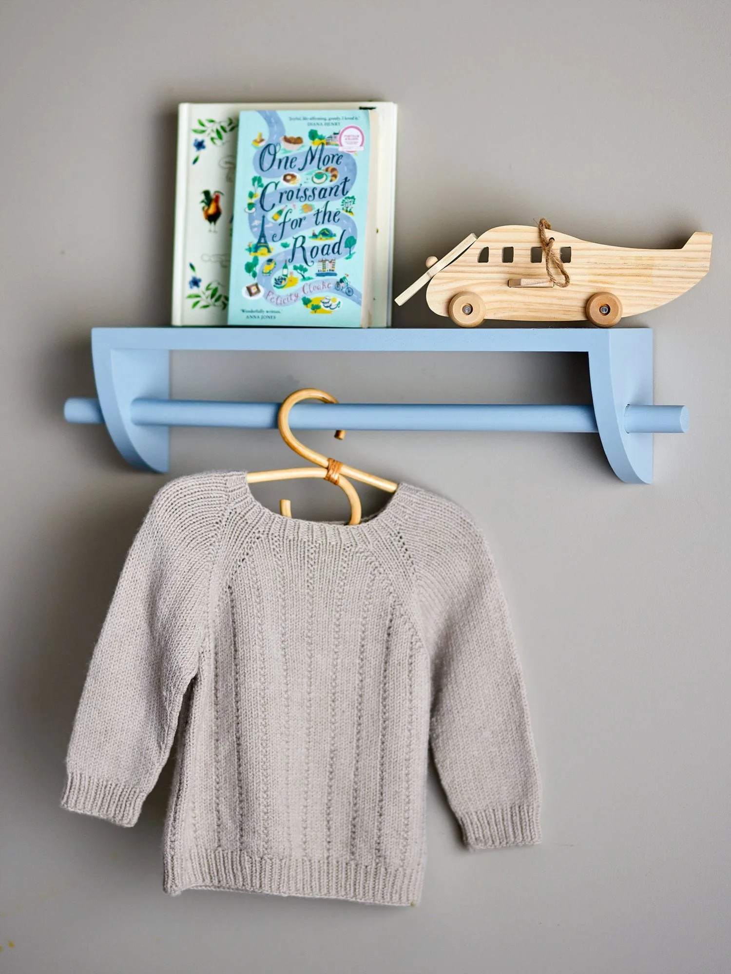 Mingus wandplank 14x60 cm, Blauw Bloomingville