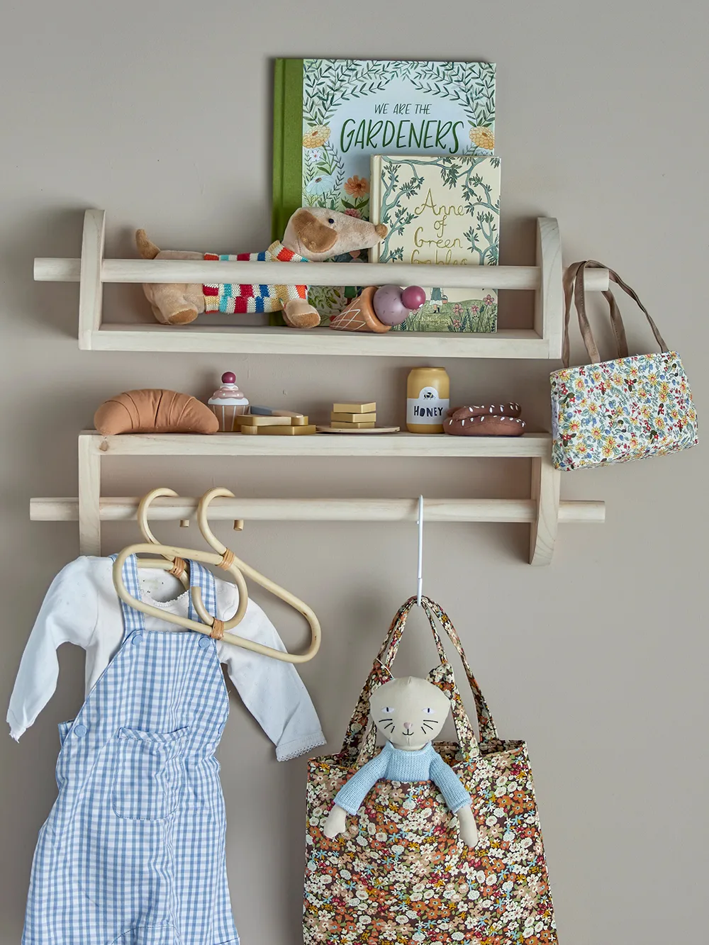 Mingus wandplank 14x60 cm, Natuur Bloomingville