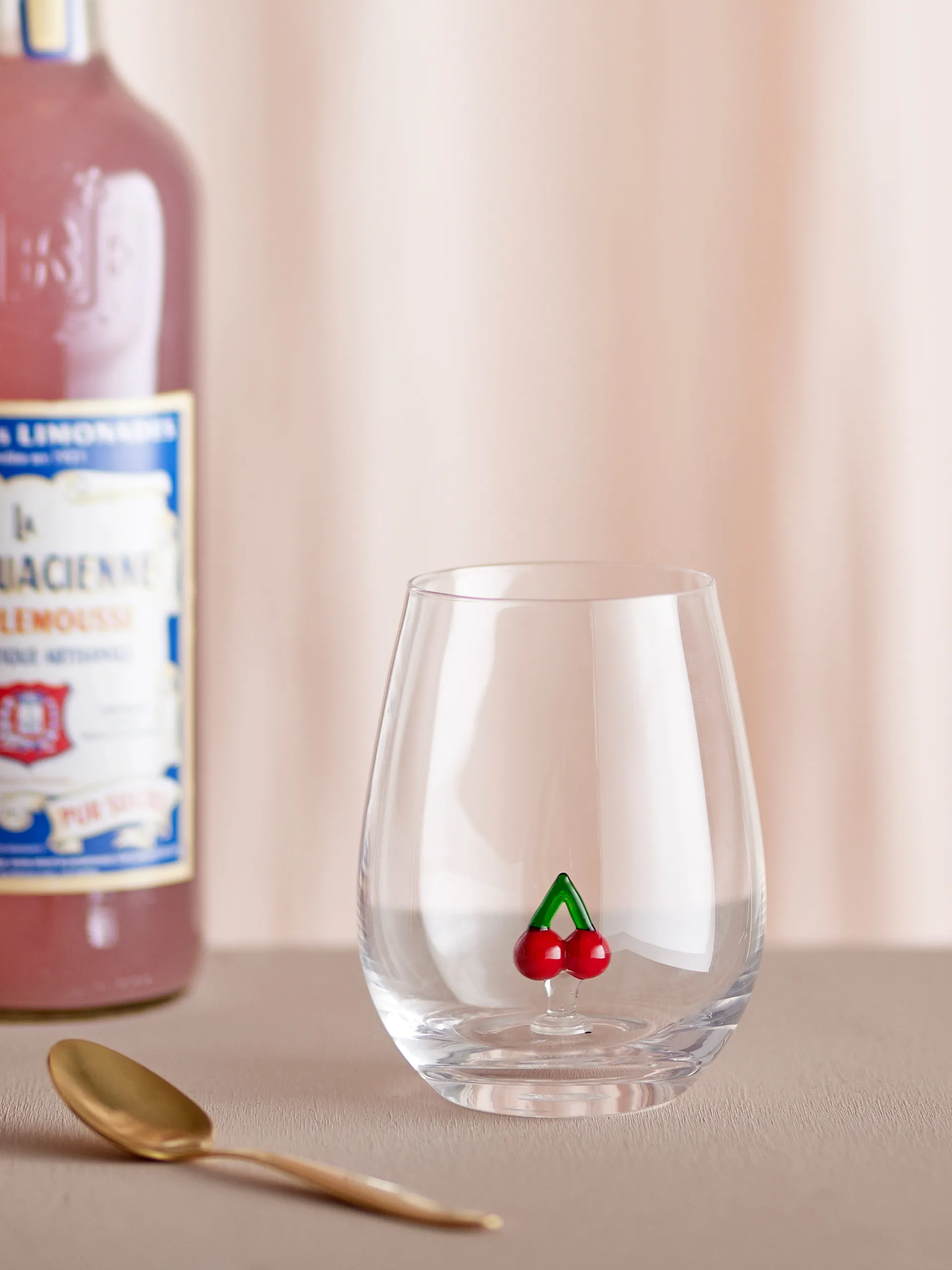 Misa drinkglas 56 cl, Clear-cherry Bloomingville