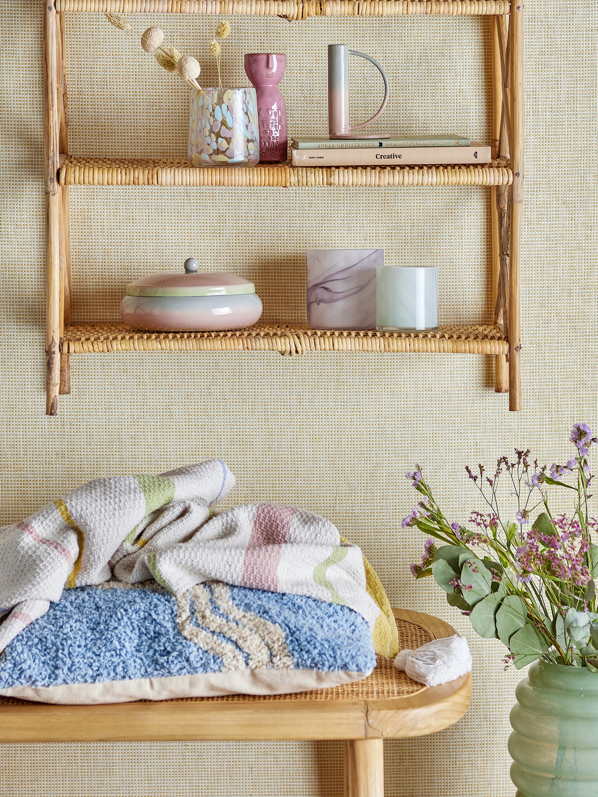 Moore waxinelichtjeshouder Ø10x10 cm, Purple Bloomingville