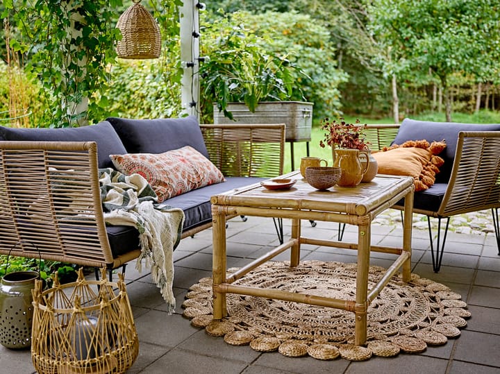 Mundo loungefauteuil, Brown-grey Bloomingville