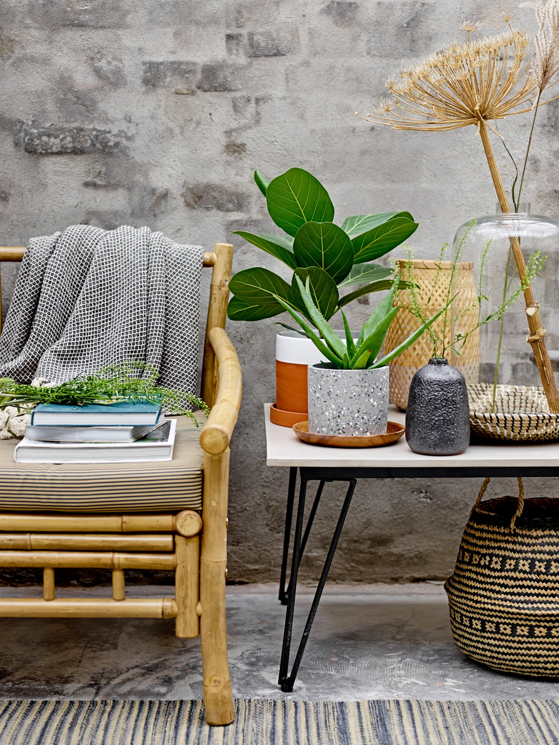 Mundo salontafel 60x90 cm, Cement Bloomingville