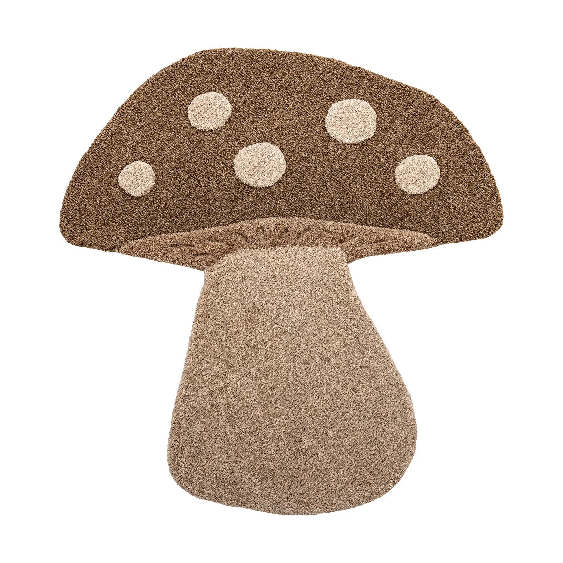Mushroom vloerkleed, Bruin, wol Bloomingville