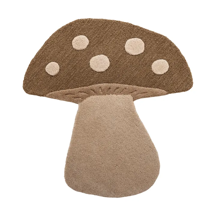 Mushroom vloerkleed - Bruin, wol - Bloomingville