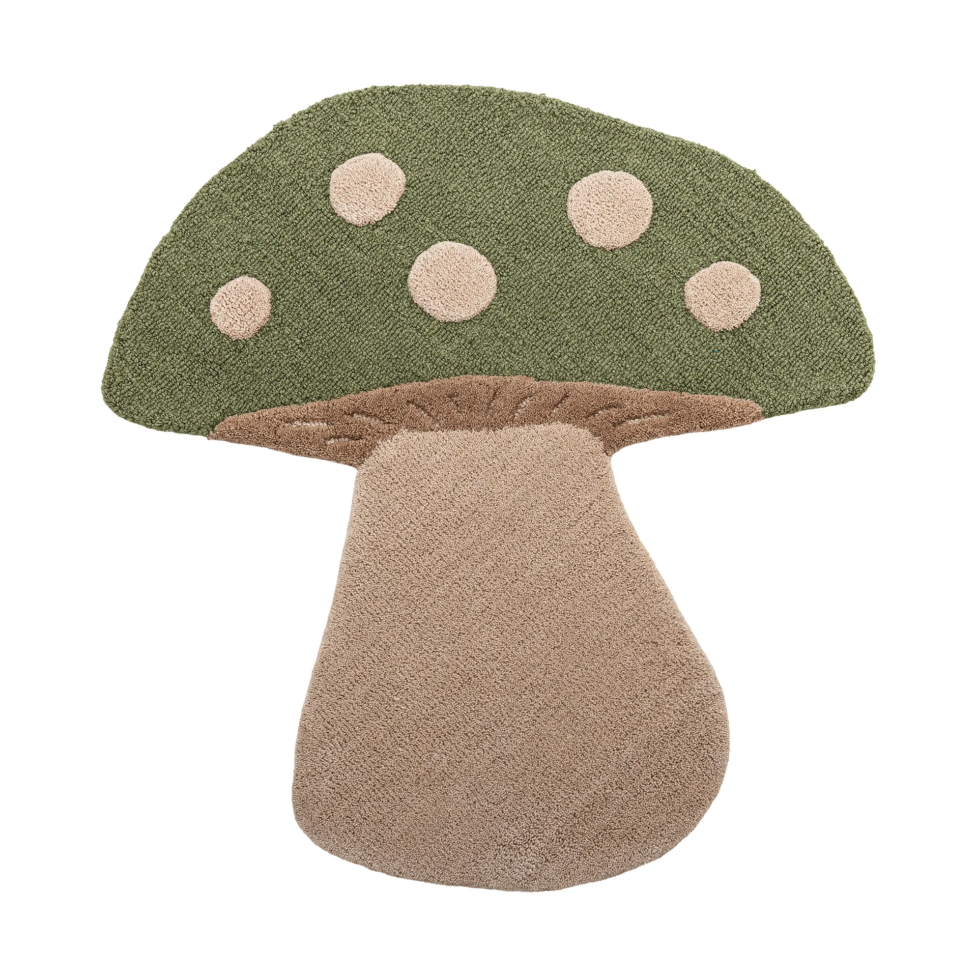 Mushroom vloerkleed, Groen, wol Bloomingville