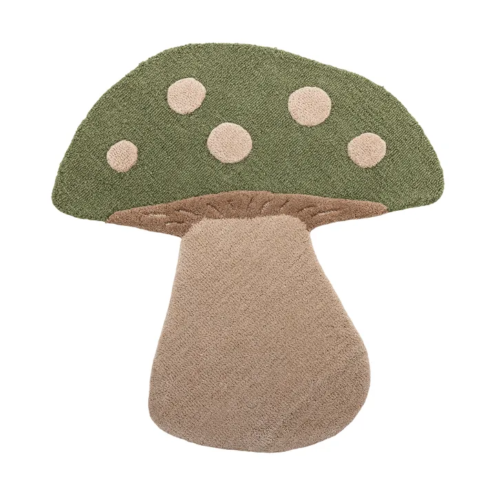 Mushroom vloerkleed - Groen, wol - Bloomingville