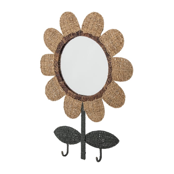 Nabiya spiegel met haken 56x74 cm, Natuur Bloomingville