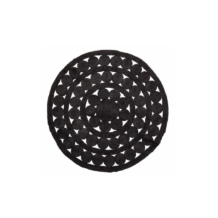 Neil vloerkleed Ø120 cm - Zwart - Bloomingville