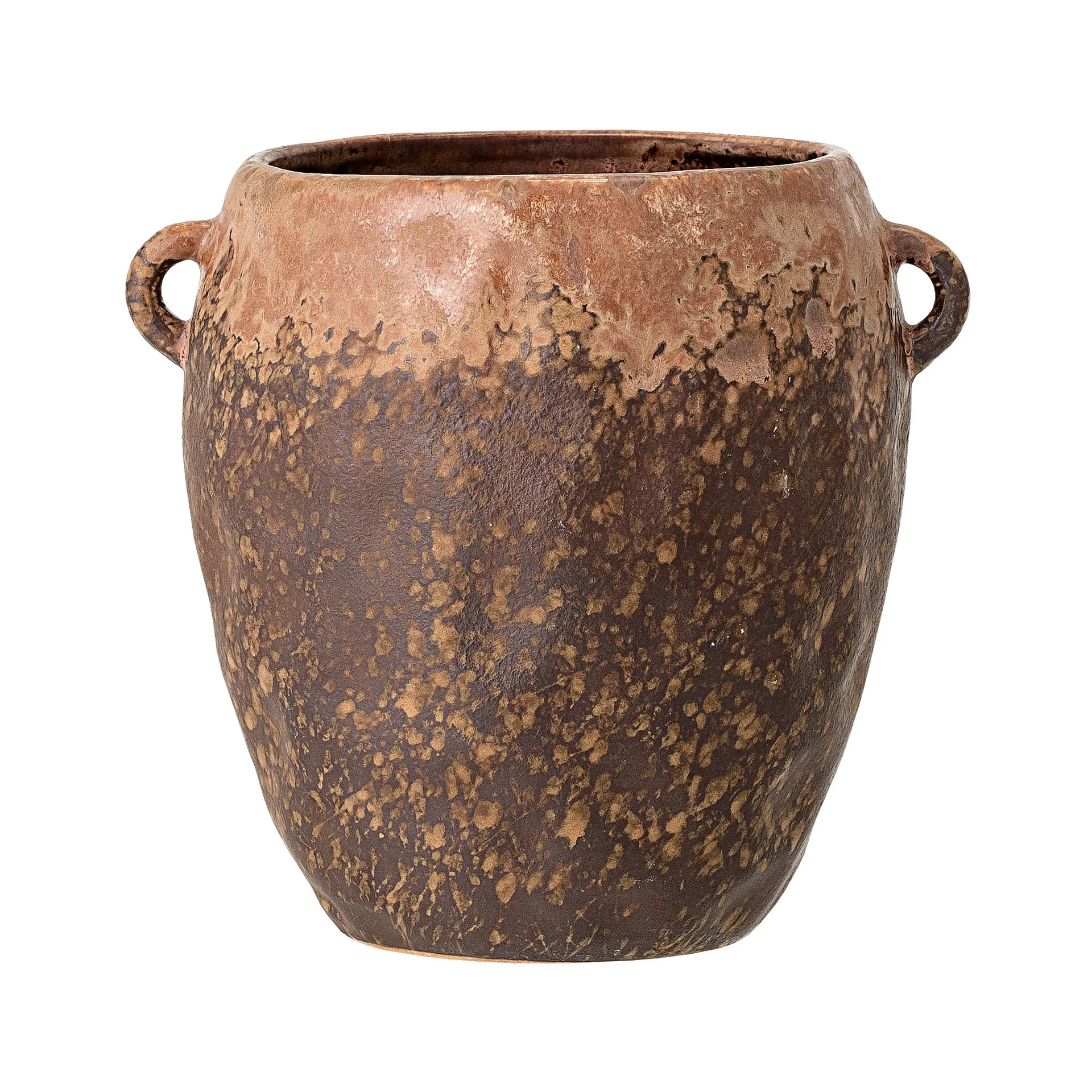 Nenne pot met handvatten Ø16 cm, Bruin Bloomingville