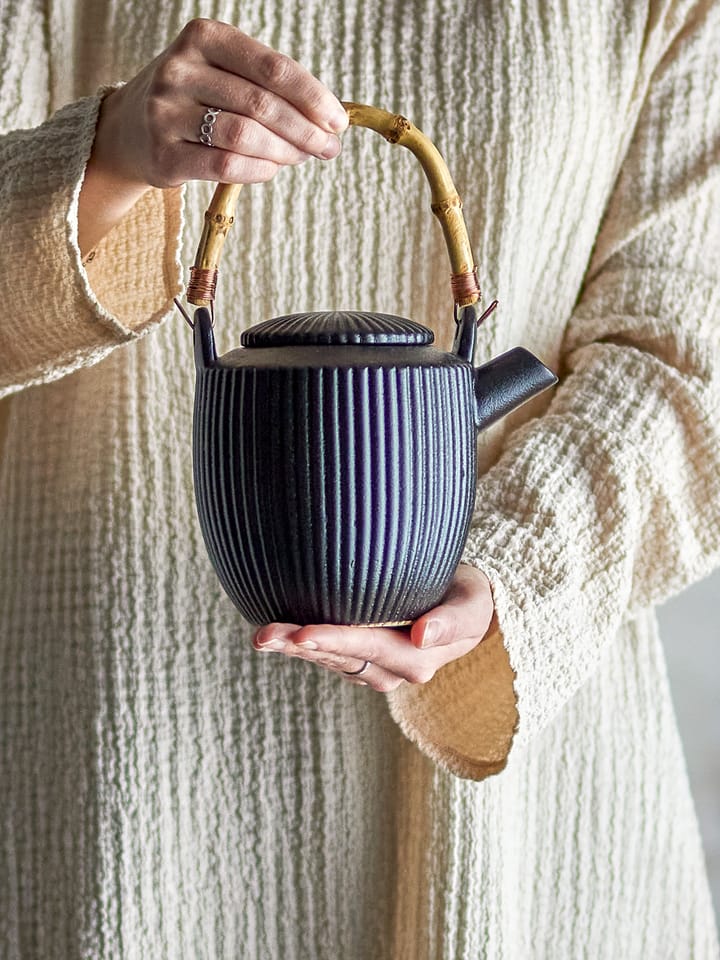 Neri theepot 0,85 L, Zwart Bloomingville