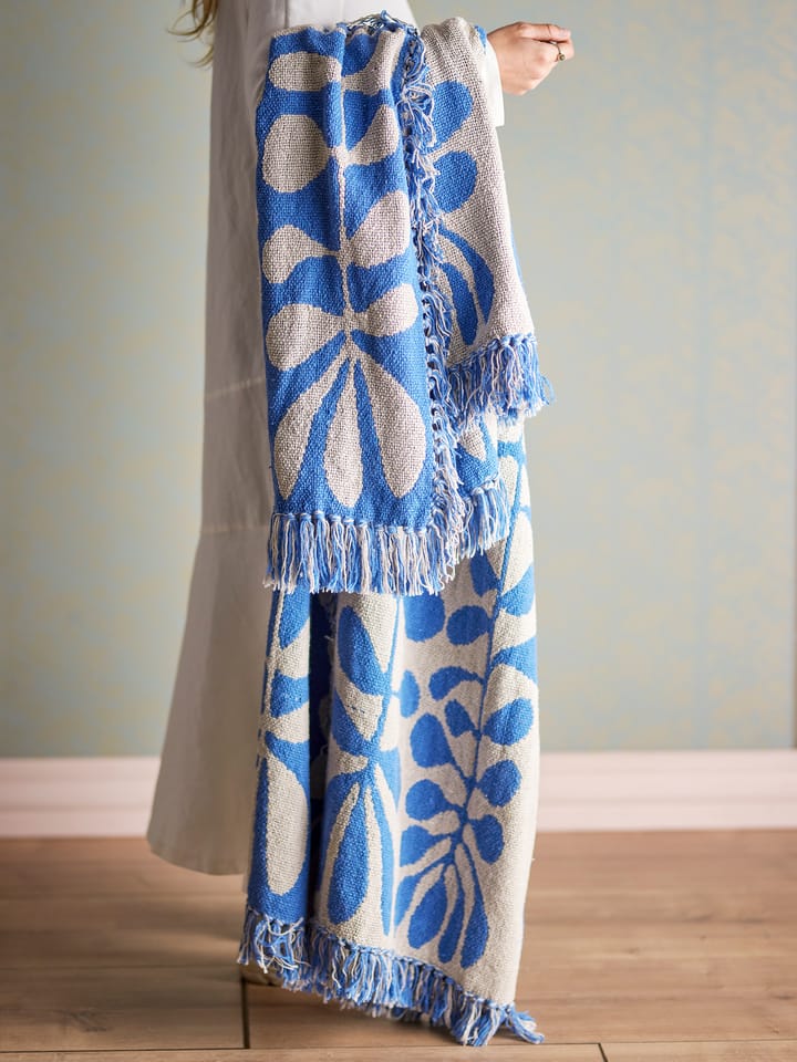 Nevine plaid 130x160 cm, Blauw Bloomingville