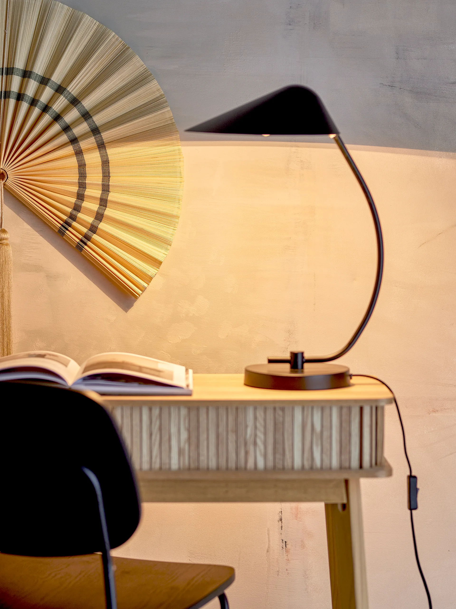 Nisella tafellamp 34x50 cm, Zwart Bloomingville