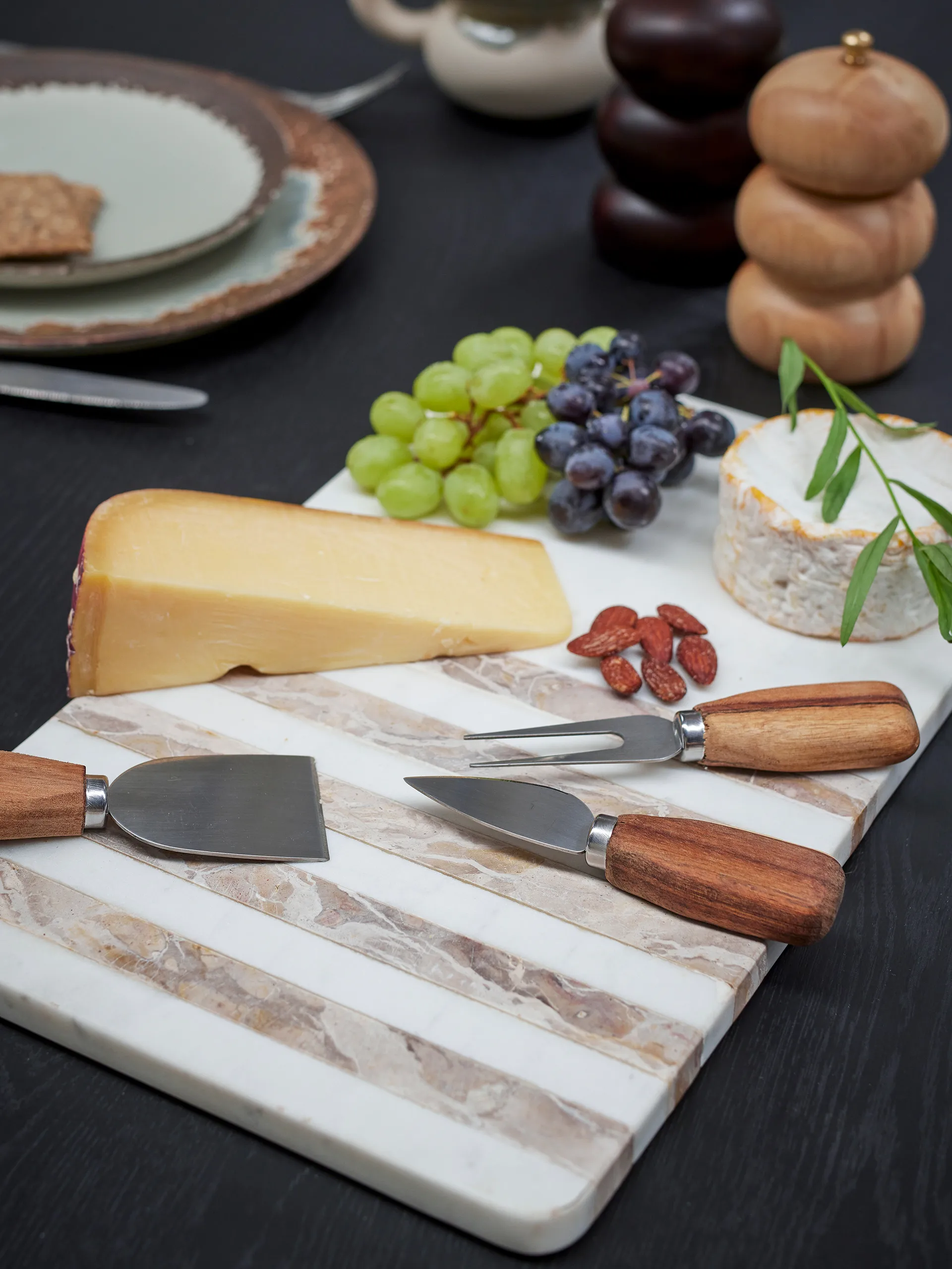 Novelle snijplank marmer 38x22,5 cm, Wit Bloomingville