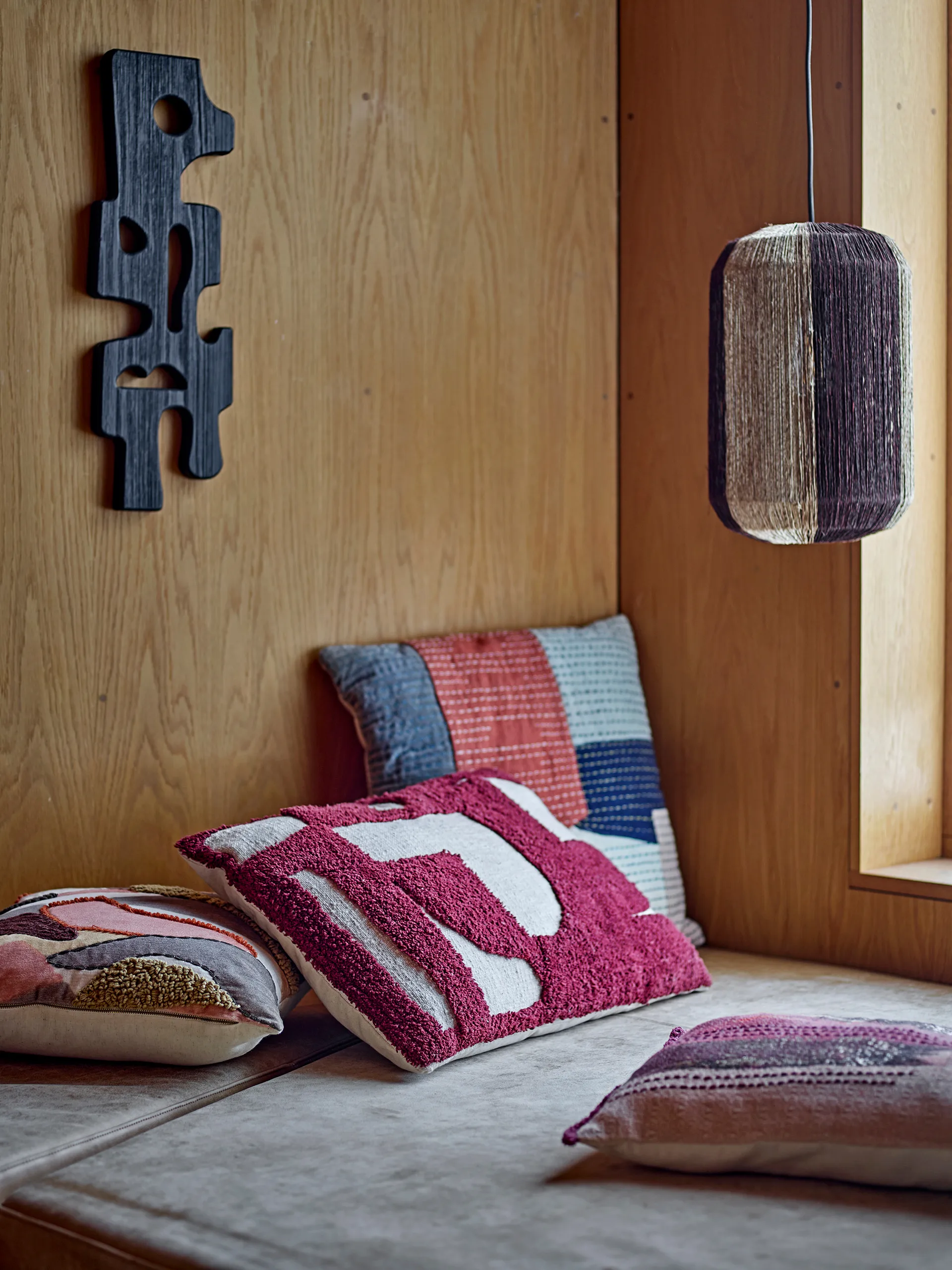 Olica kussen 60x40 cm, Rood Bloomingville