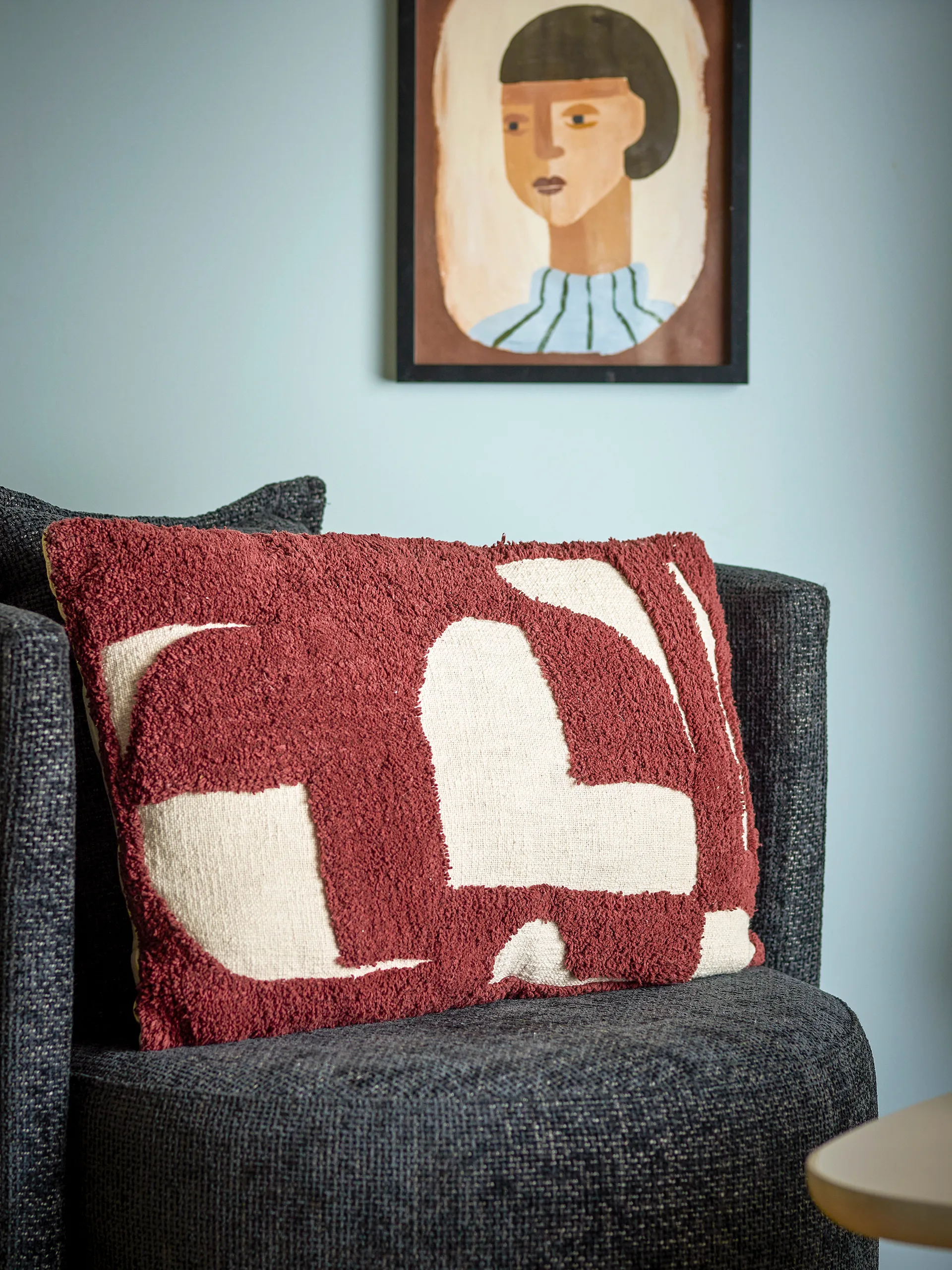 Olica kussen 60x40 cm, Rood Bloomingville